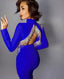 Sparkly Backless Diamonds Tassel Bandage Dress