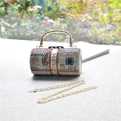 Money Clutch Rhinestone Purse 8 colors