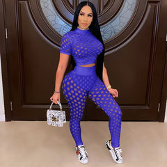 Fish net Legging Set