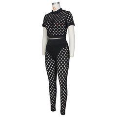 Fish net Legging Set