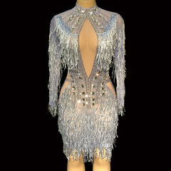 Sparkly Rhinestone Crystal mini Dress