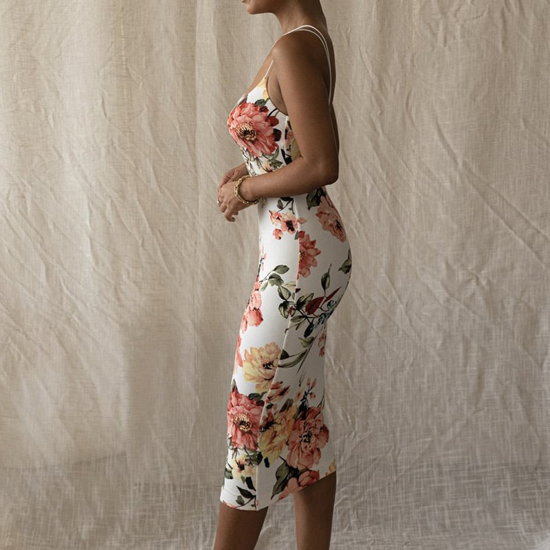 Floral midi dress