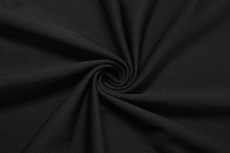 Black Halter Cut Out Hight Waist Split Long Dress