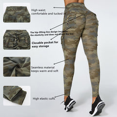 Camouflage leggings With Pocket