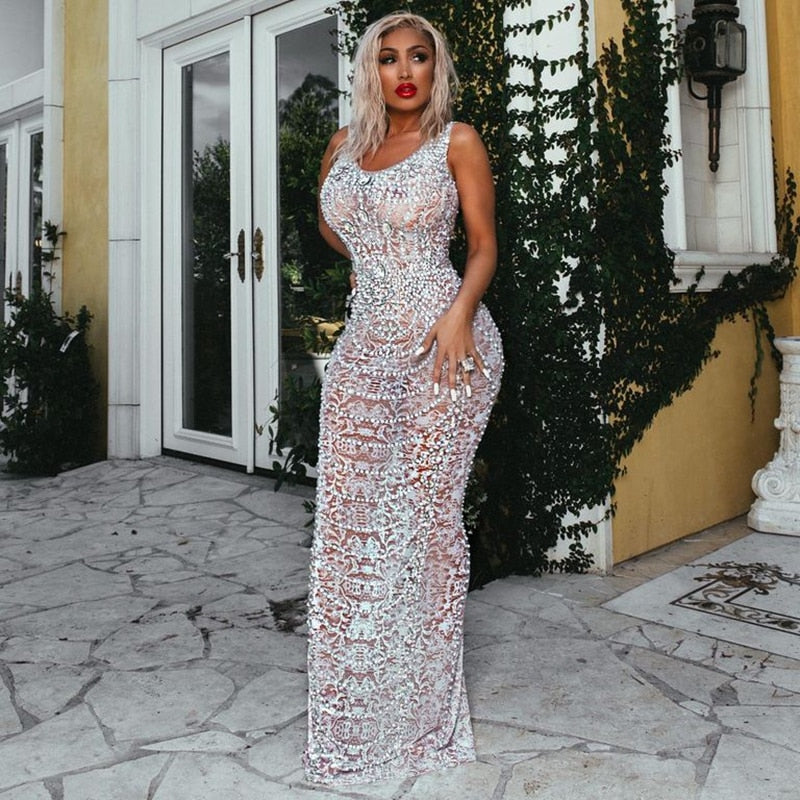 Valentina Crystal Empress Maxi Dress