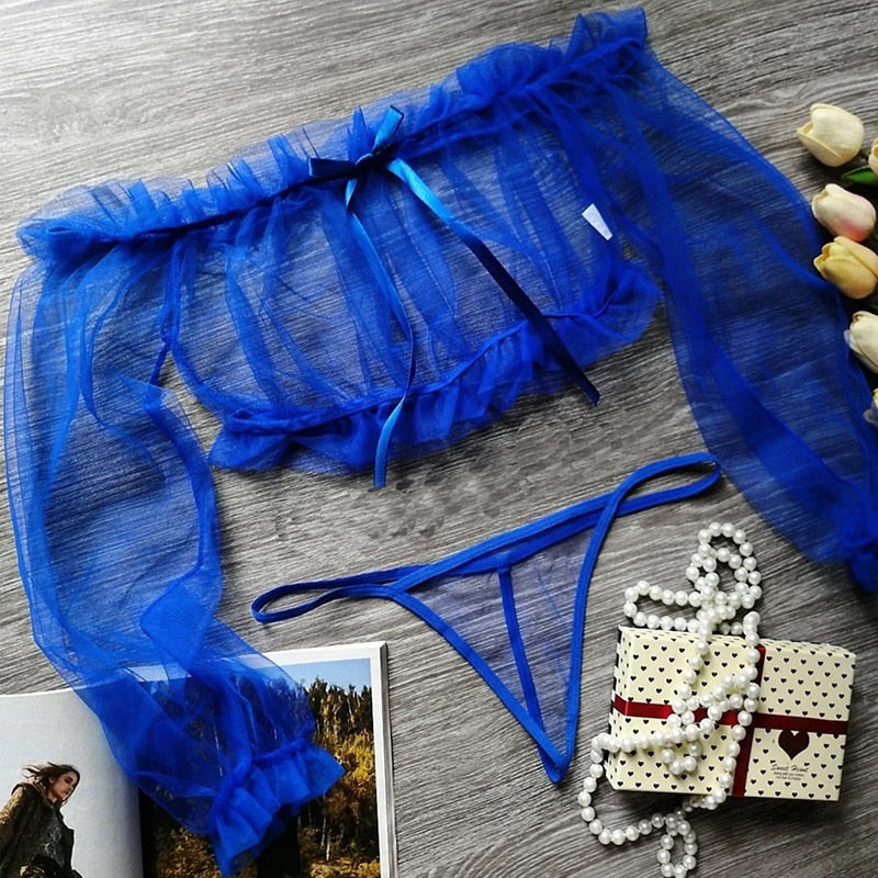 Rosalie Ruffle Lace Lingerie Set Two-piece