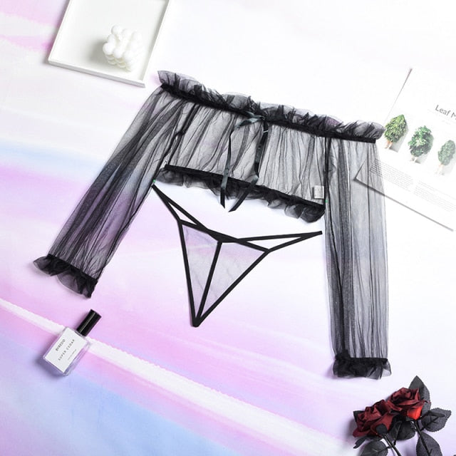 Rosalie Ruffle Lace Lingerie Set Two-piece