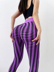 Checker Pattern Legging Multi Color