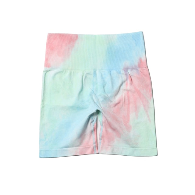 Tie-dye Women Yoga Sets Two Piece