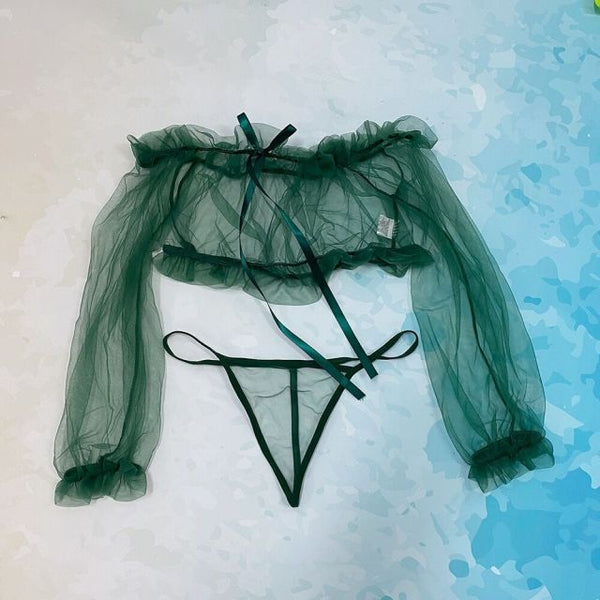 Rosalie Ruffle Lace Lingerie Set Two-piece