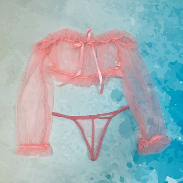 Rosalie Ruffle Lace Lingerie Set Two-piece