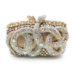 Snakes Crystal Clutch