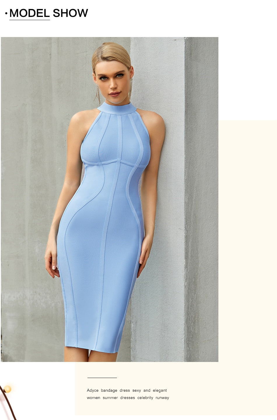 White Women Bandage Dress