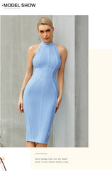 White Women Bandage Dress