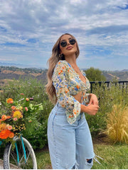 Floral Print Long sleeve top