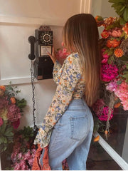 Floral Print Long sleeve top