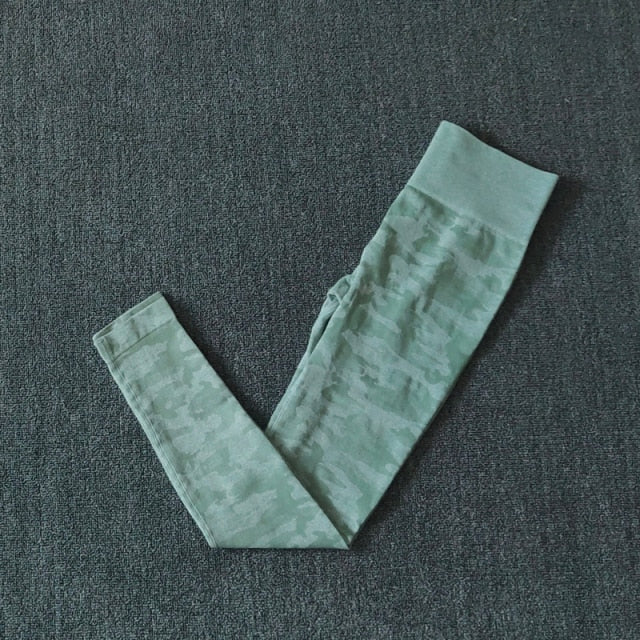 2Pcs Yoga Set Seamless Camouflage set