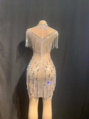 Shine so bright Crystal mini dress