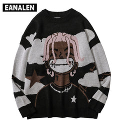 Harajuku vintage cartoon anime knitted sweater