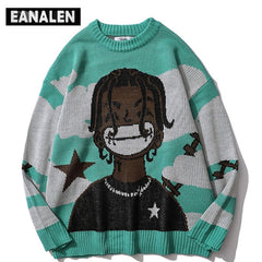 Harajuku vintage cartoon anime knitted sweater
