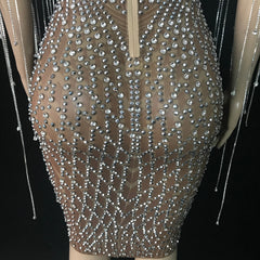 Crystals Chains Rhinestones Dress