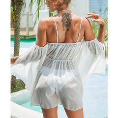 White Beach Long Dress Beach Cover Up