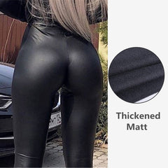 PU Leather Leggings Push Up