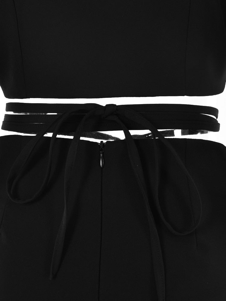 Piece Skirt Set Long Sleeve Notched Single Button Crop Blazer