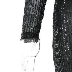 Backless Sequins Maxi Dress