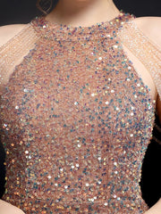 Elegant Evening Mini Dress Crystal sequin
