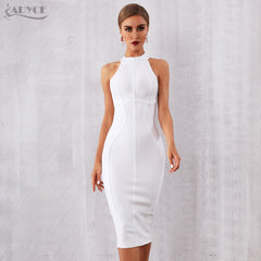 White Women Bandage Dress