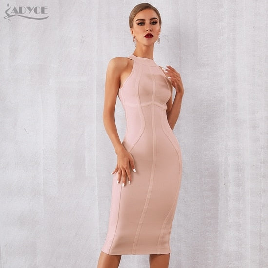 White Women Bandage Dress