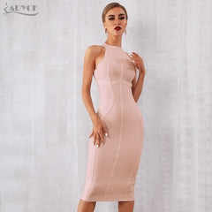 White Women Bandage Dress