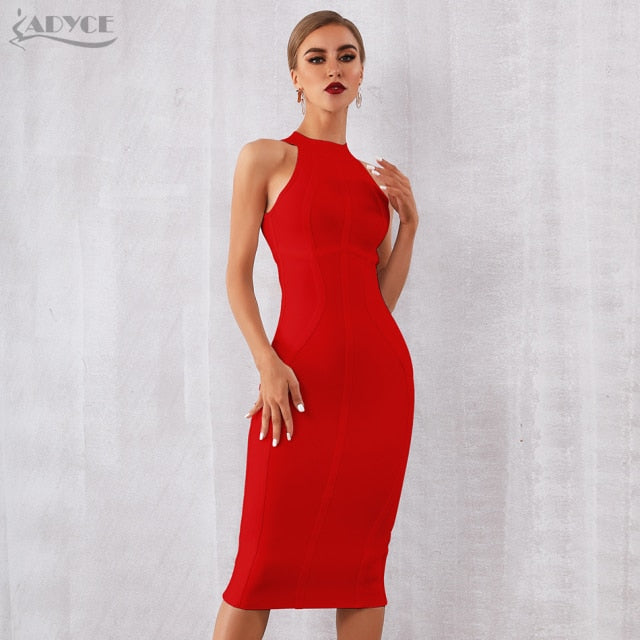 White Women Bandage Dress