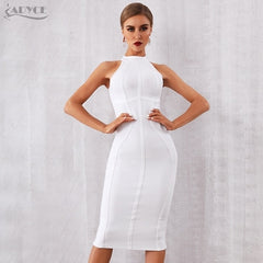 White Women Bandage Dress