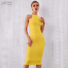 White Women Bandage Dress