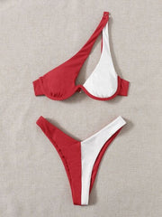 Rib Bikinis Women Push Up Swimsuit Two Piece