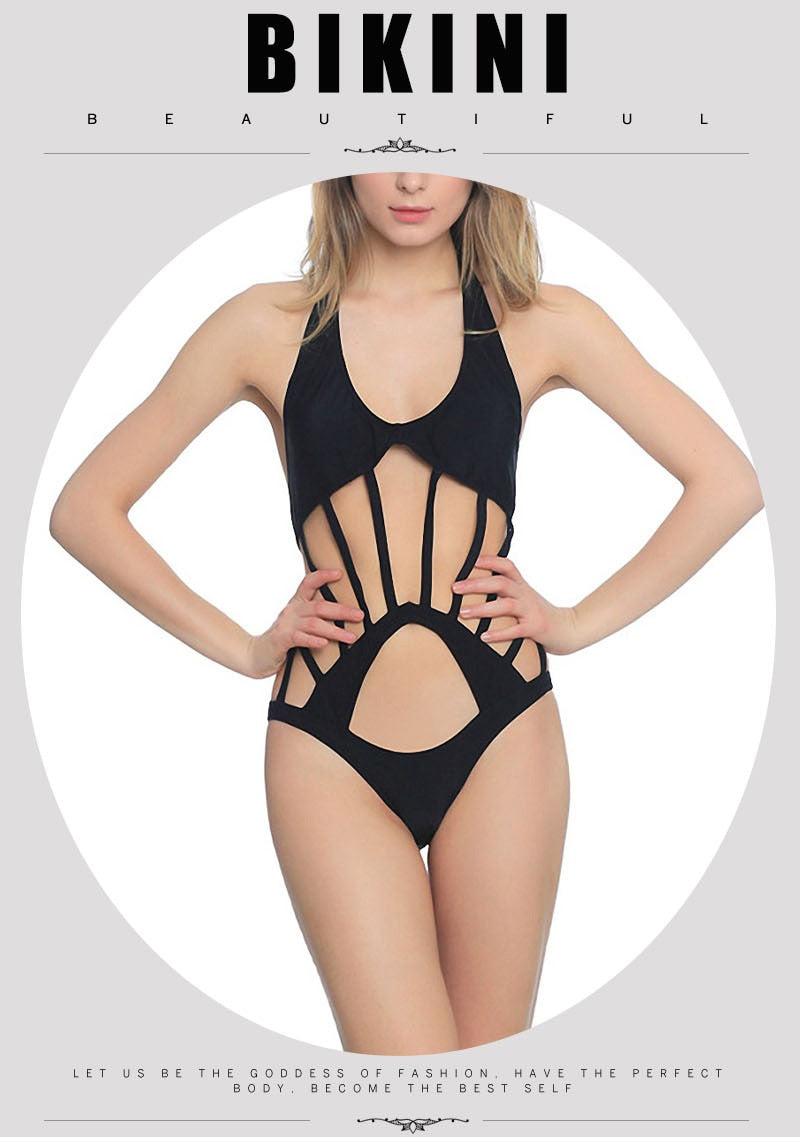 Double-Layer Triangle One-Piece Women Swimsuit