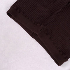 Ribbed Knit Two Piece Pants Set