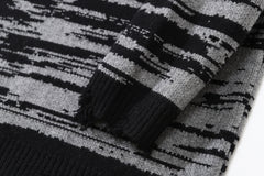 Harajuku Sweater Couples Retro Illusion Print Pullover