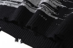 Harajuku Sweater Couples Retro Illusion Print Pullover