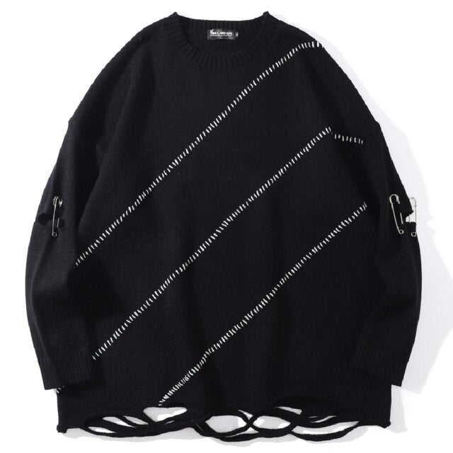 Men Streetwear oversizde Sweater Pullover