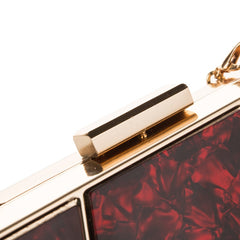 Brown Blue Red White Color Acrylic Clutches