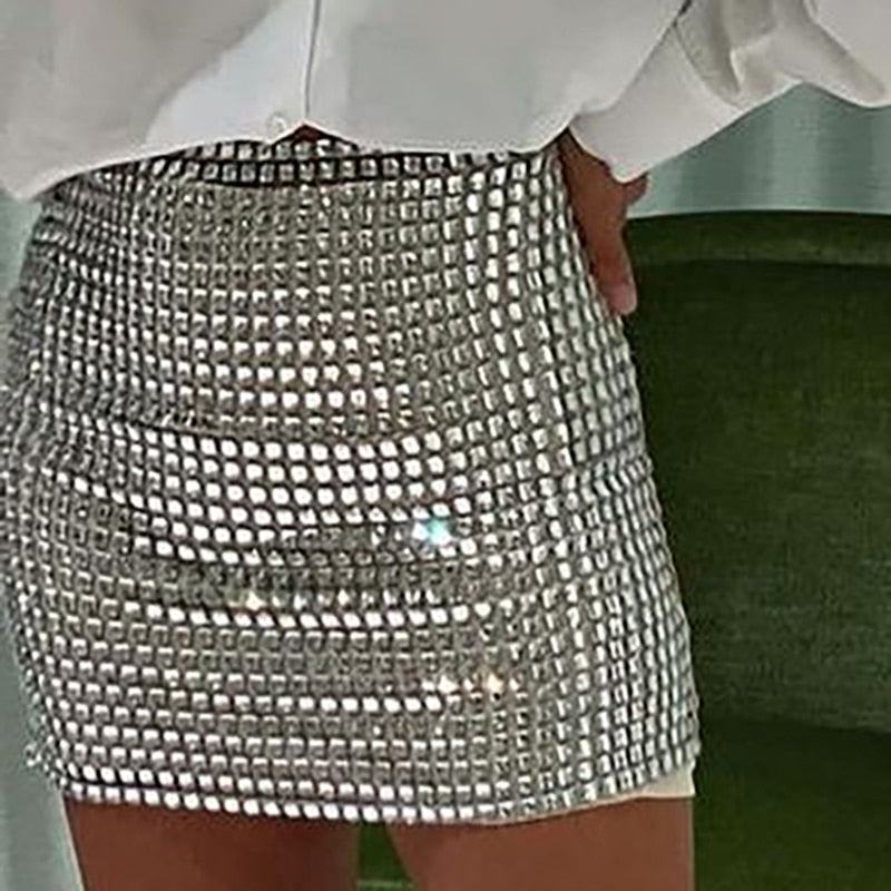 Glitter Mini Skirts